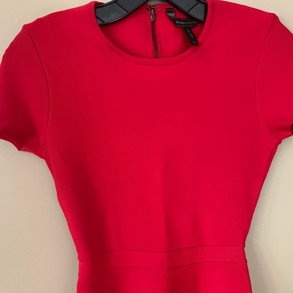 BCBGMAXAZRIA Red Mini Dress